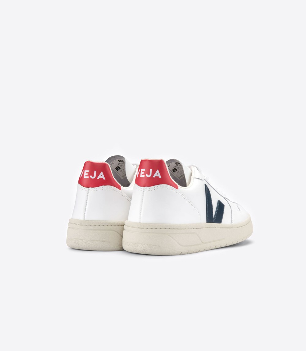 Veja Sneakers Dam - V-10 Läder - Vita - 968075-UWX